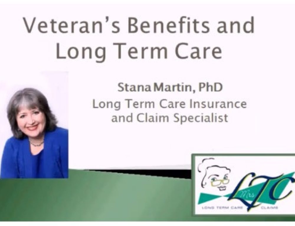 Federal Veteran Benefits for Long Term Care Mrs. LTC
